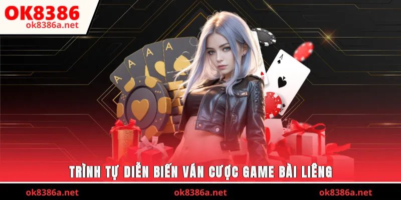 Trình tự diễn biến ván cược game bài Liêng